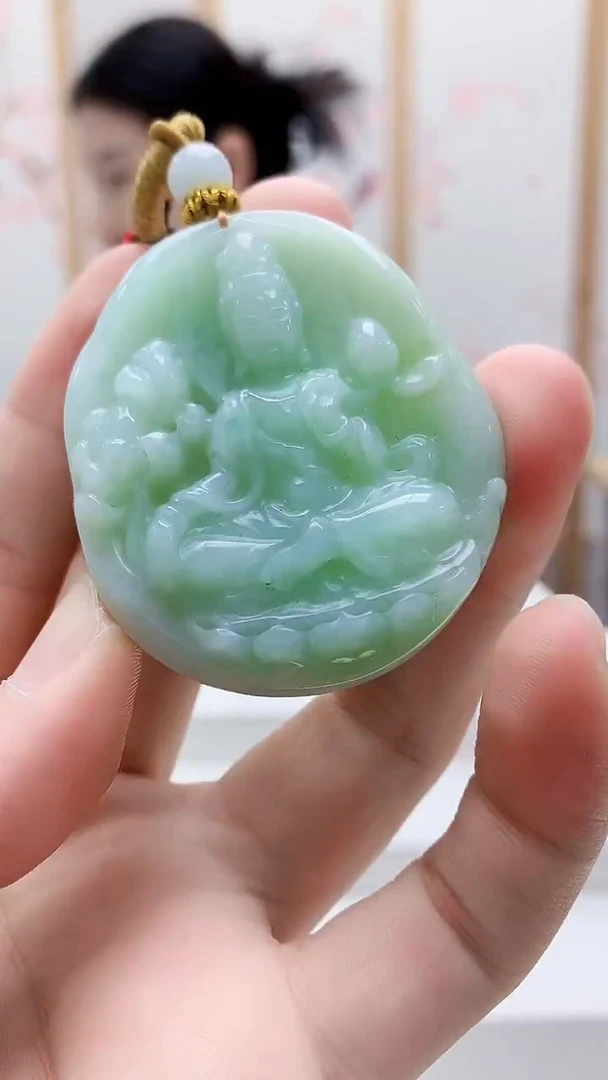 未镶嵌定制翡翠4812bb-毛货挂件80