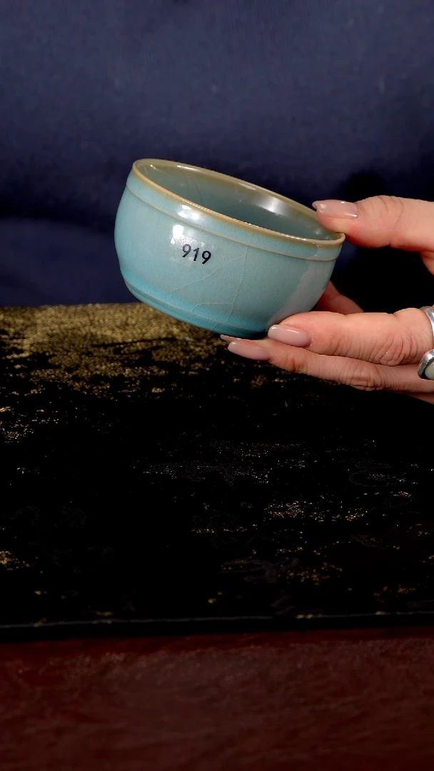 杯919 鼓腹杯120cc天蓝釉