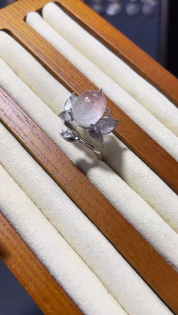 【闪购商品】水晶戒指银S925镶嵌发一（32）