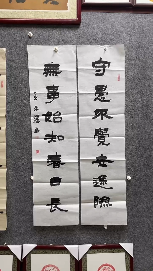 书法王志耀老师作品138*34*2