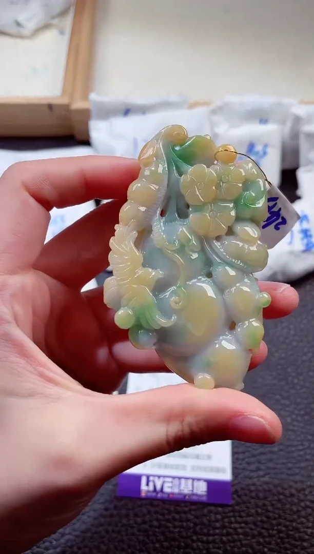 翡翠未镶嵌颈饰00004471