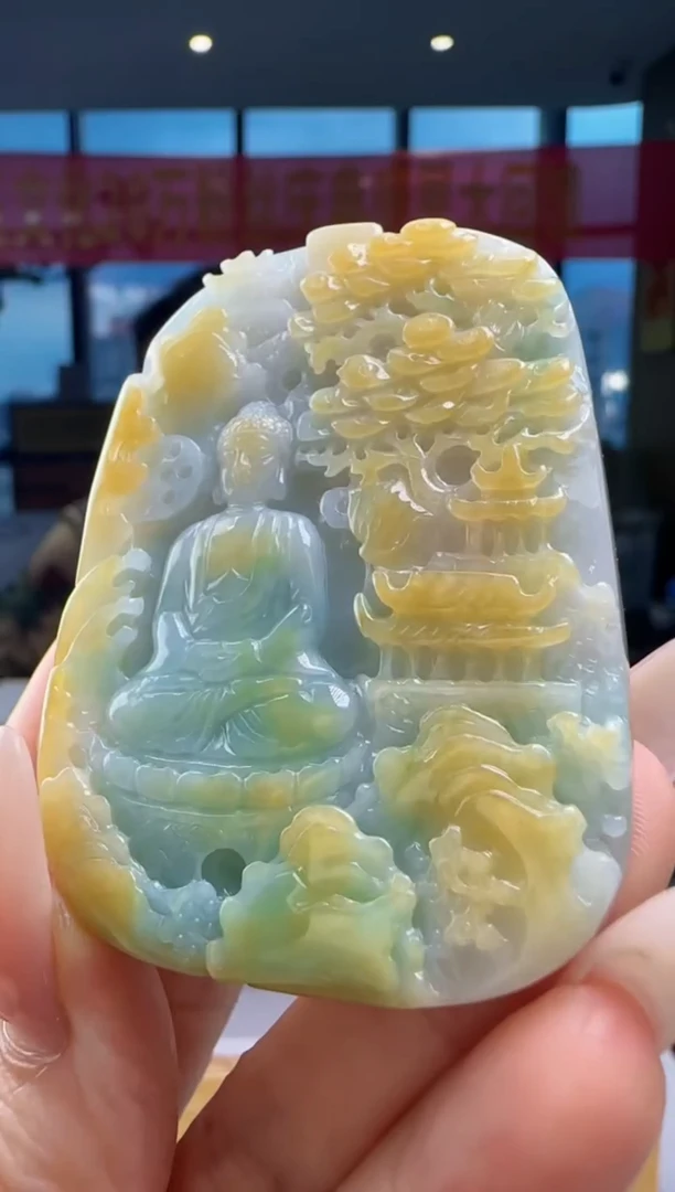 翡翠未镶嵌颈饰YJ@@960Q3J19094