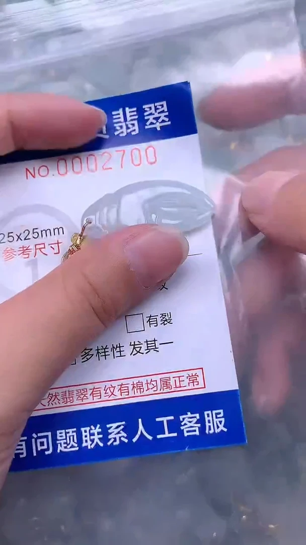 翡翠未镶嵌吊坠(不含链)1