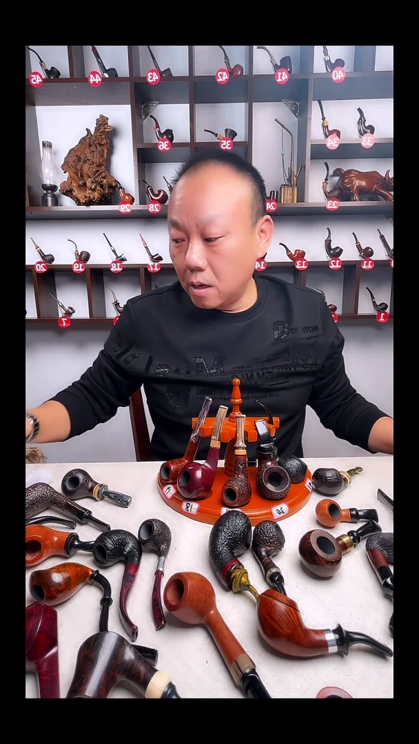 意大利石楠木手工打磨烟斗