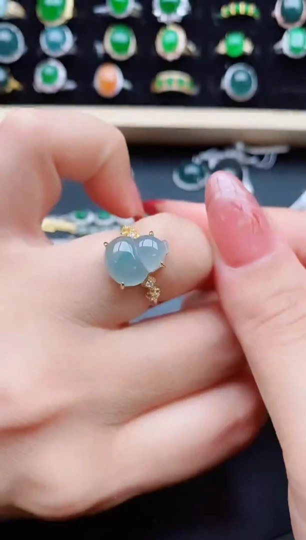 【闪购商品】翡翠戒指银S925镶嵌321321