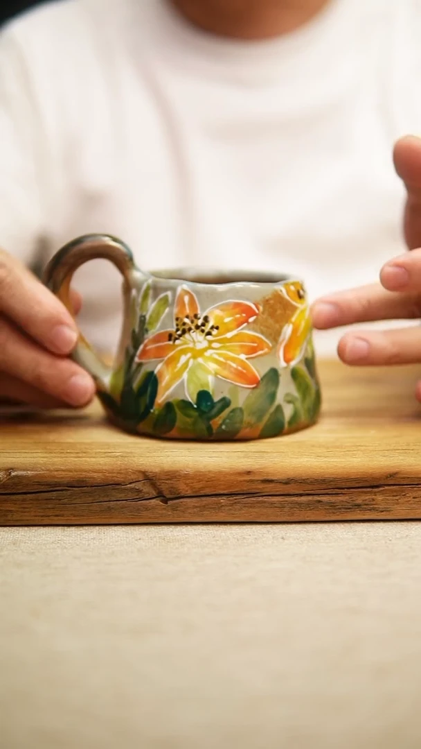 @@陶园瓷舍@@纯手工手绘@高温釉下彩