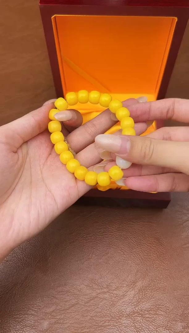 万家文玩阁黄玉菩提链接@@L052