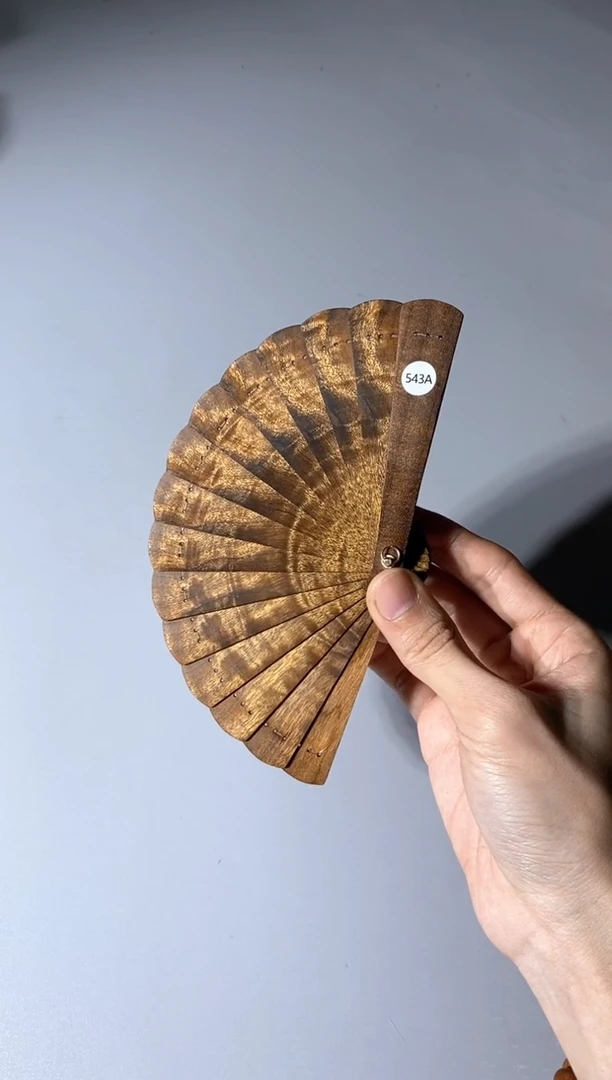 金丝楠543号10cm金丝楠木小叶桢楠掌中扇