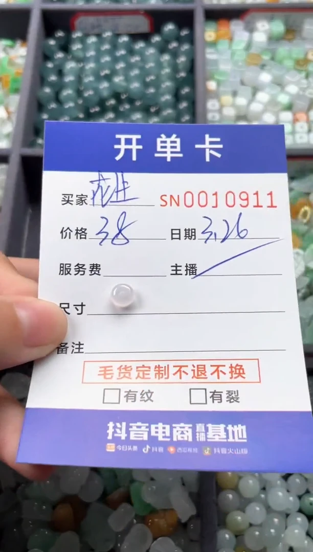 翡翠未镶嵌颈饰00010911