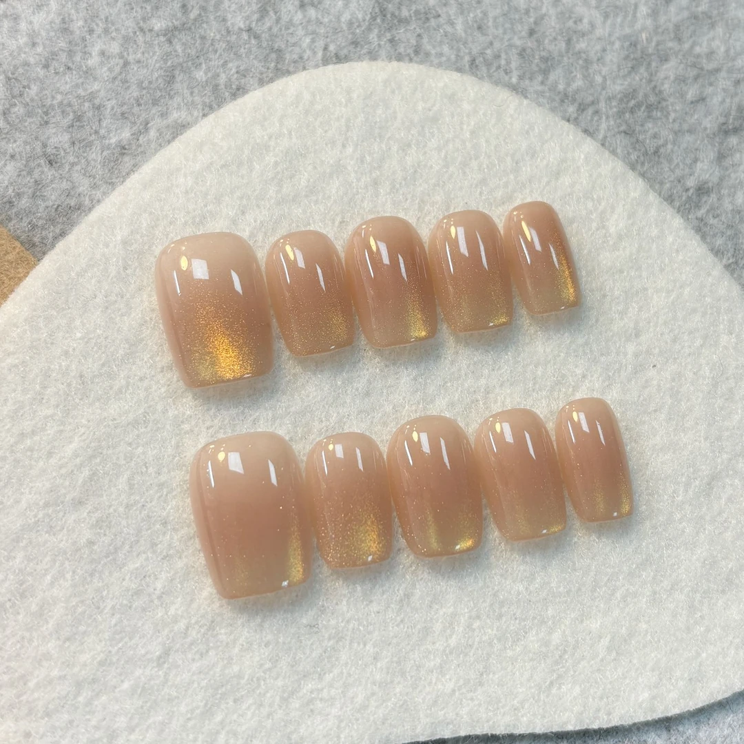 【依诺家 】| 金沙涟漪 | Ezeno 纯手工定制穿戴甲猫眼渐变甜美女神