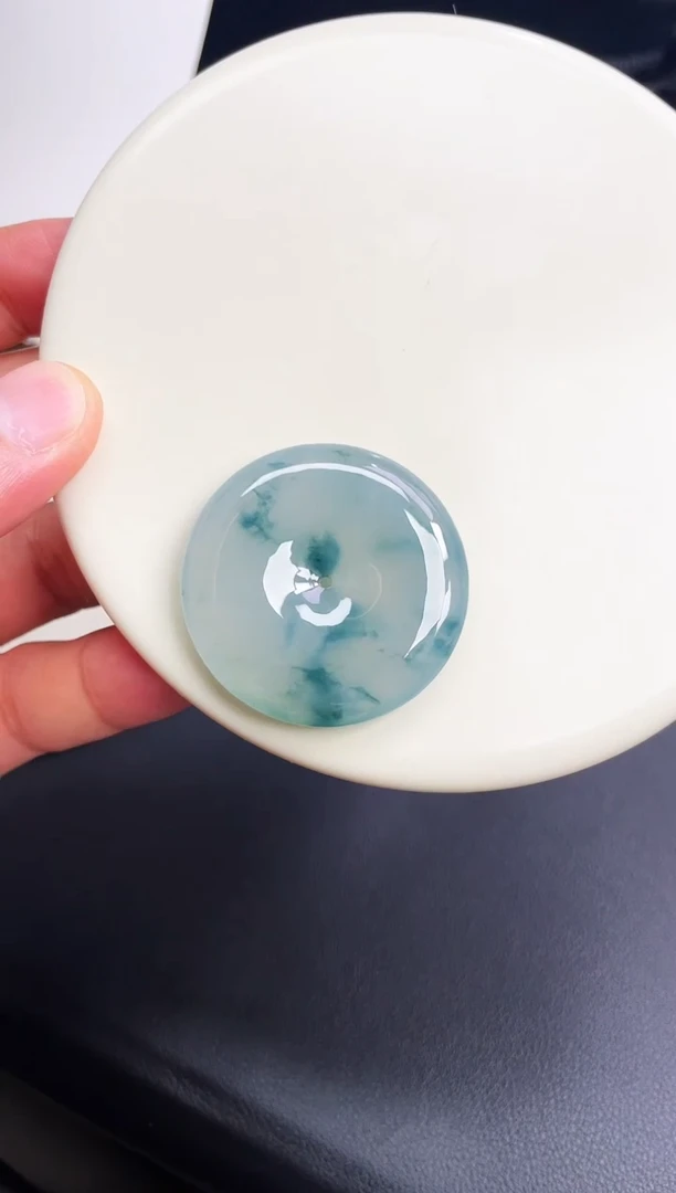 颈饰未镶嵌翡翠【25】平安扣 尺寸 37.1   6.7mm