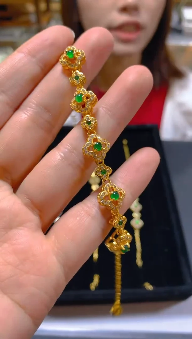 未镶嵌手链翡翠多样性发一