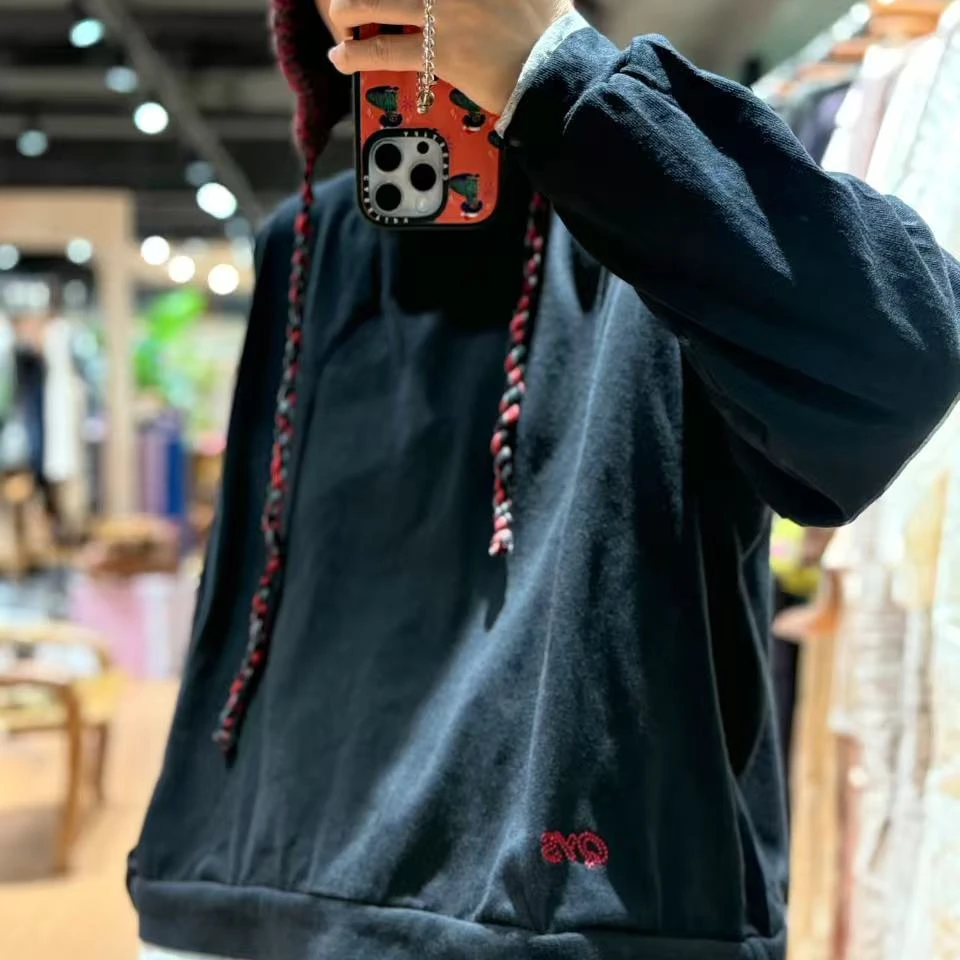 2025缺一色秋季新款假两件卫衣2565028休闲百搭时尚