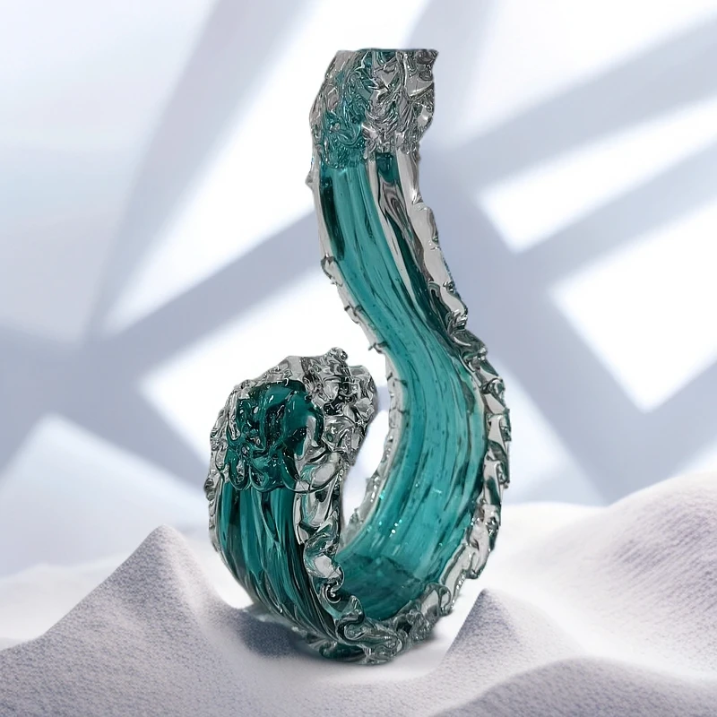 手工琉璃摆件【风生水起】轻奢简约玄关家居摆件艺术品轻奢摆件