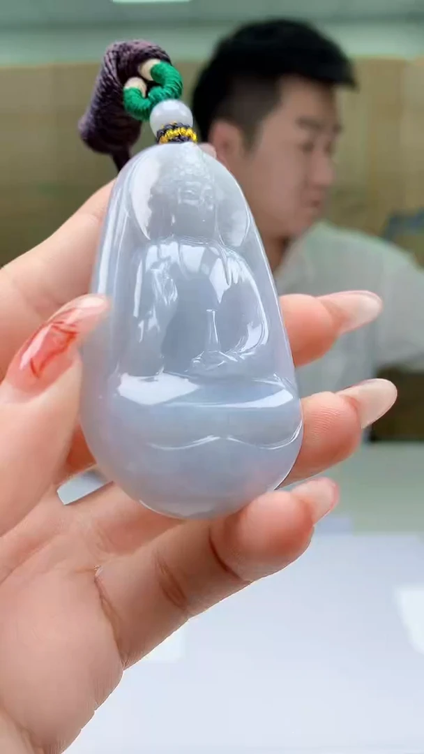 【闪购商品】定制翡翠未镶嵌5028ty-毛货挂件68