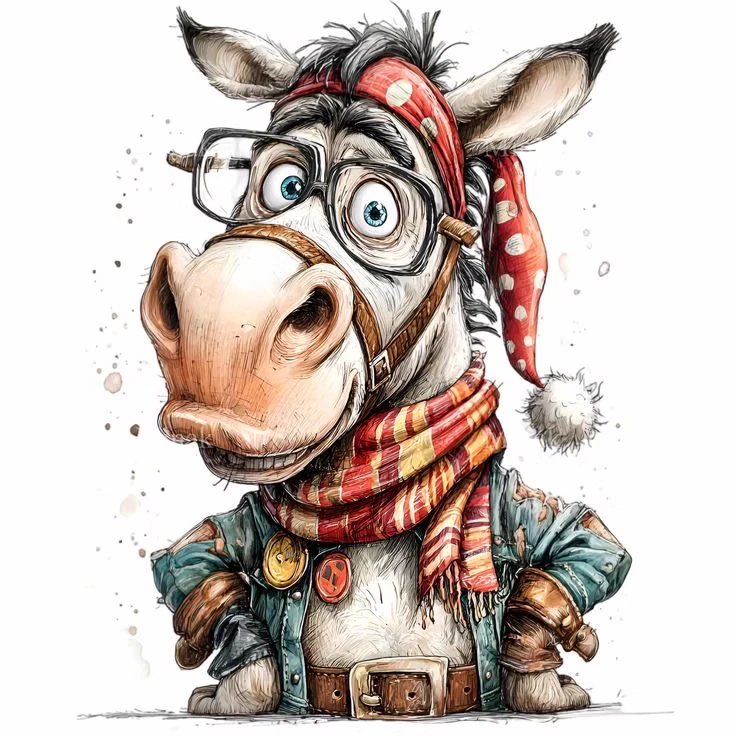 【ZZ7908-傲娇驴】十字绣2025新款客厅卧室竖版玄关动物