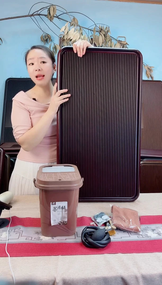 坚*来千川红色款式茶盘90*50*5