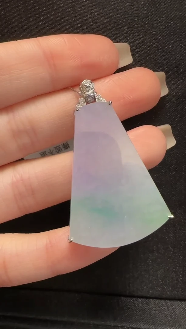 【闪购商品】翡翠颈饰18K金镶嵌422无事牌一个