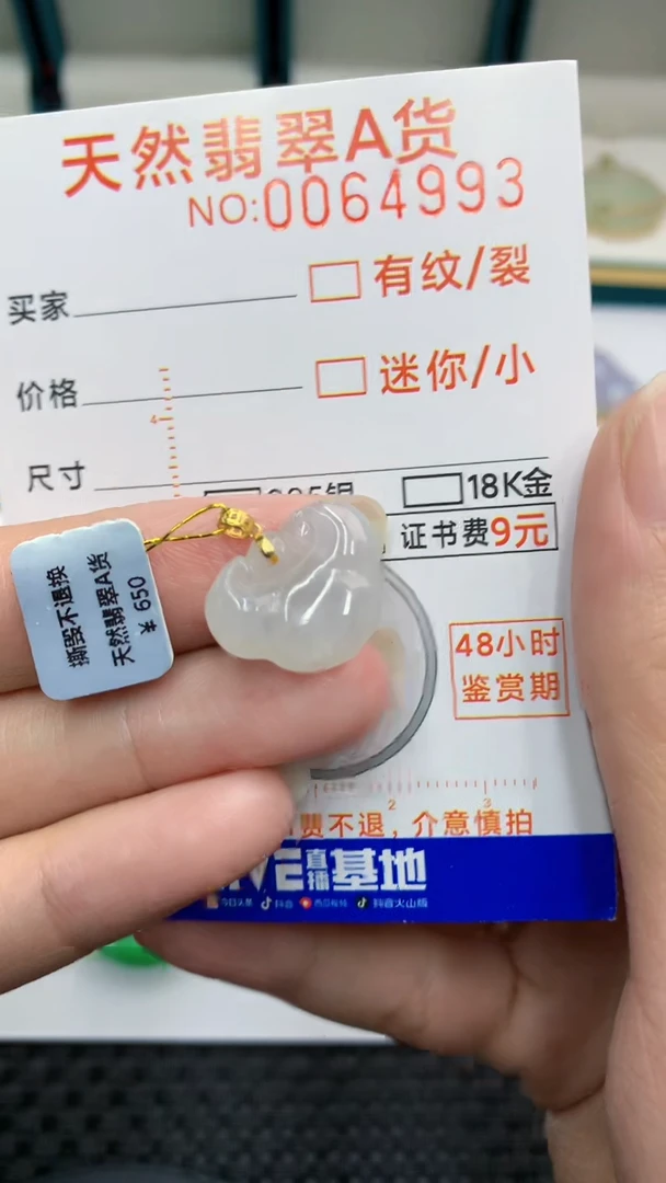 【闪购商品】翡翠颈饰18K金镶嵌            8