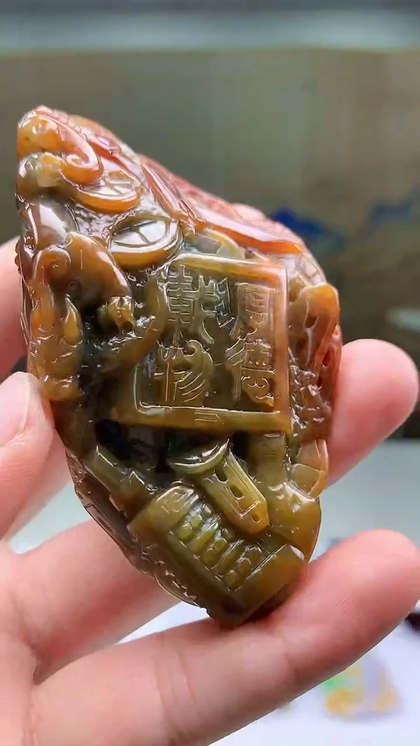 【闪购商品】定制翡翠未镶嵌4969bb-毛货挂件
