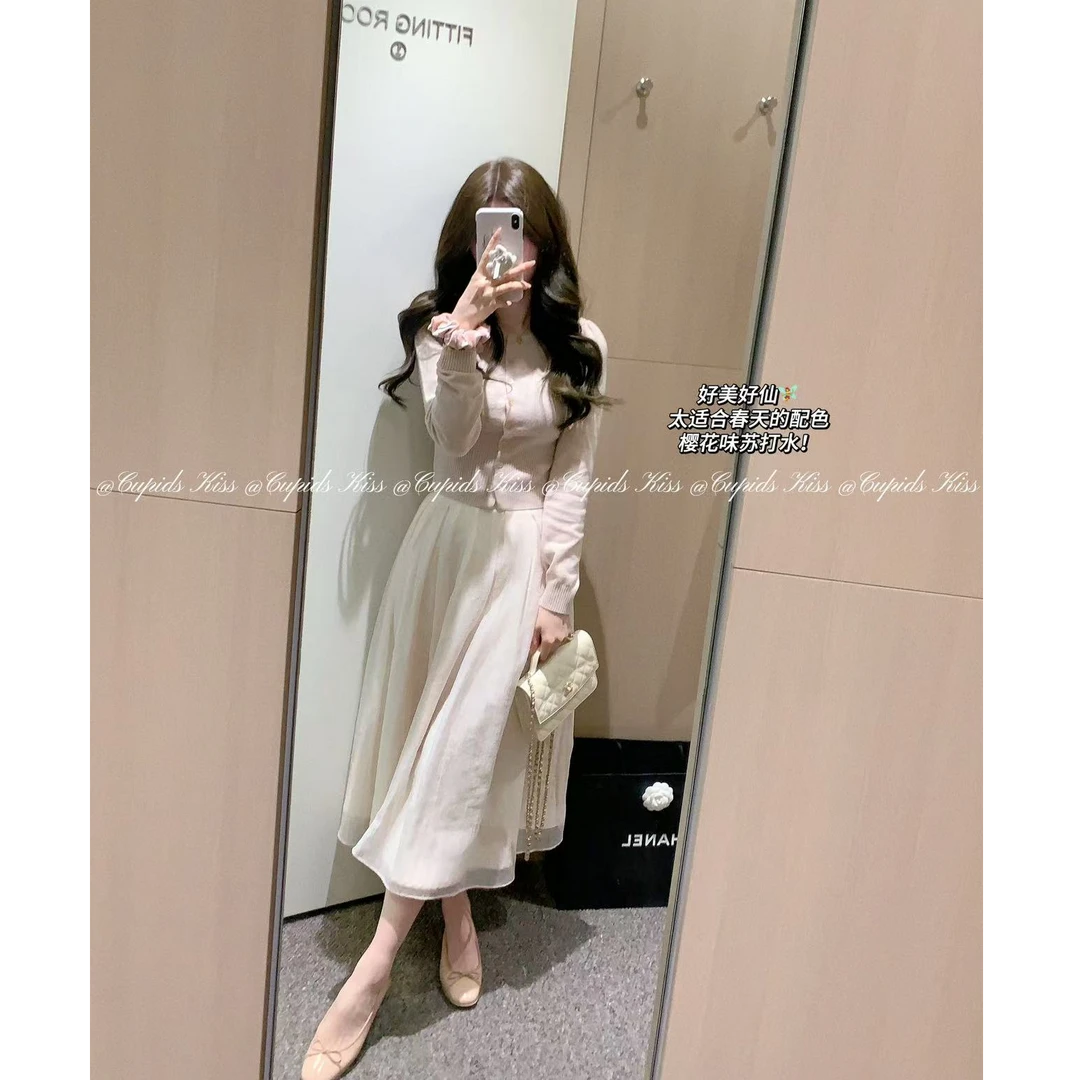 csk丘比特 “春日序曲” 30羊毛修身显瘦早春开衫女毛衣