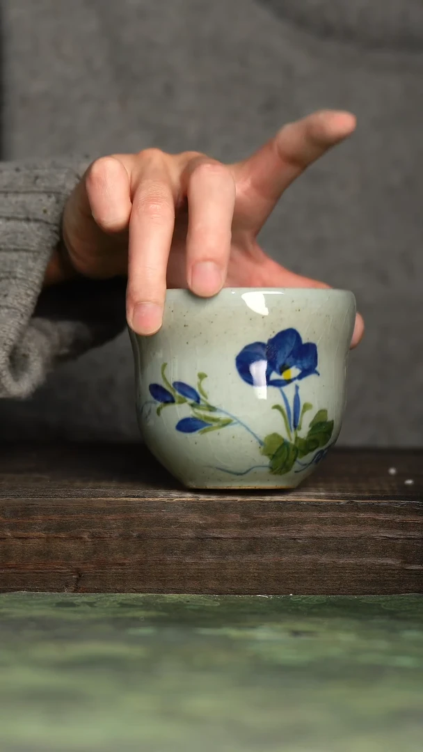 【闪购商品】杯青诗手工手绘瓷器