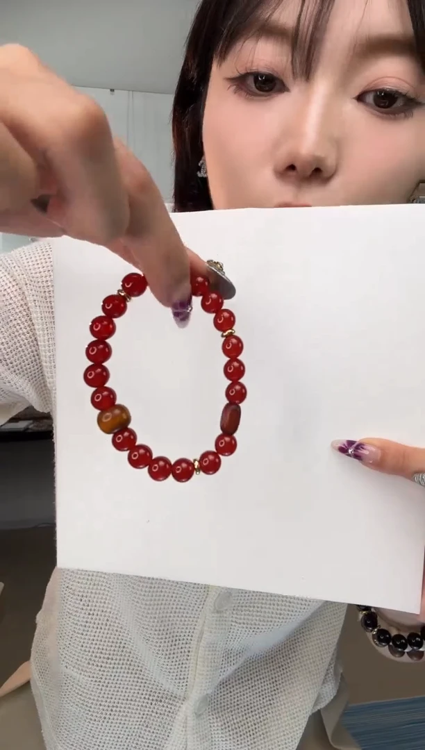 未镶嵌手链水晶红玛瑙