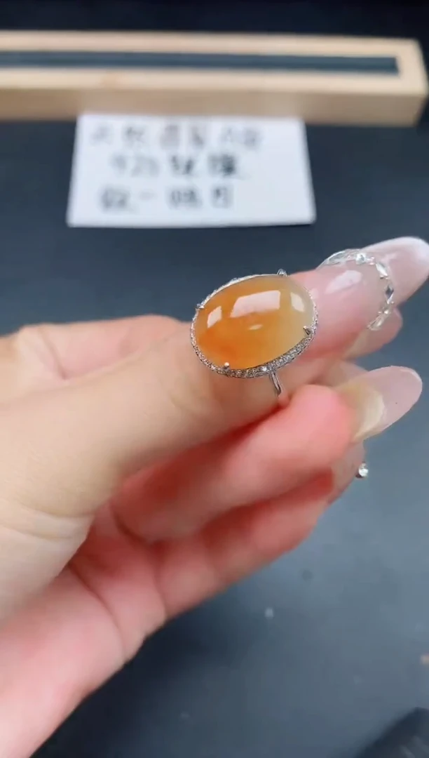 银S925镶嵌戒指翡翠11