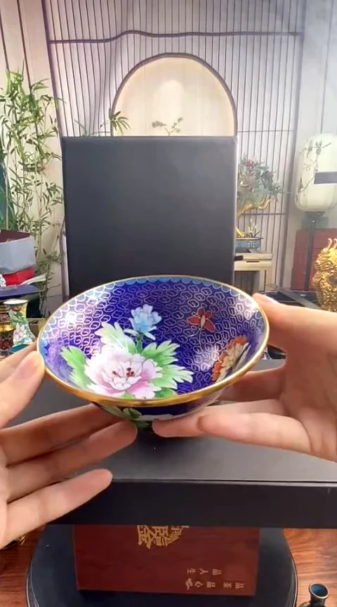 【闪购商品】非遗技艺 景泰蓝碗宝蓝