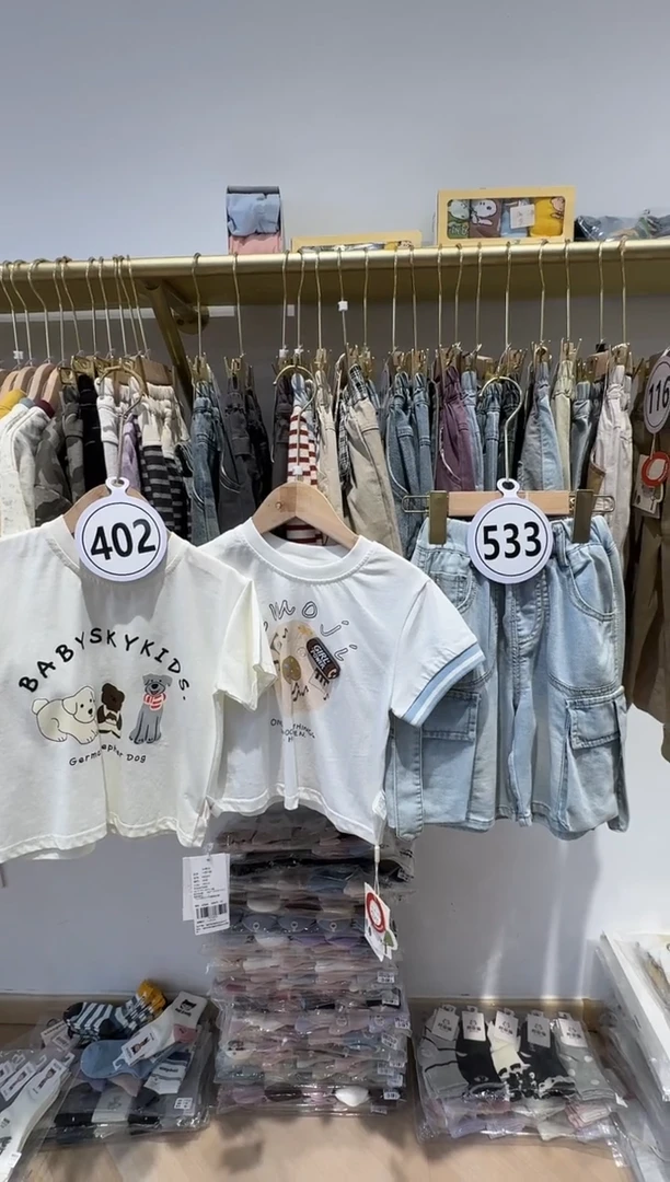 三件  90尺码儿童