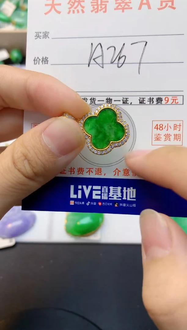 颈饰未镶嵌翡翠天然缅甸A货翡翠百元以上9元证书费自理