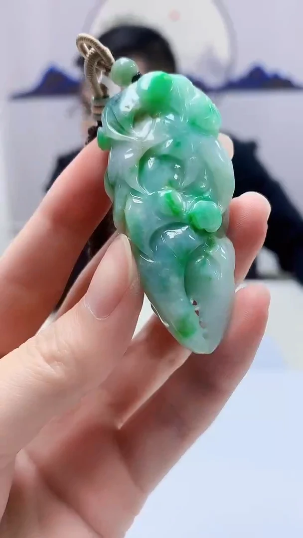 【闪购商品】定制翡翠未镶嵌5152zm-毛货挂件42