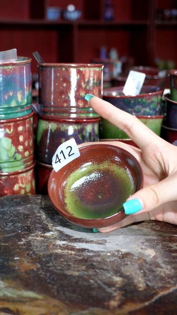 摆件精品窑变钧瓷茶器