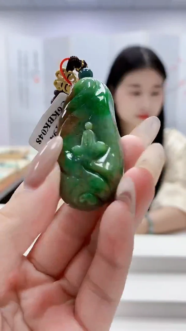 未镶嵌定制翡翠4812lr-毛货挂件29