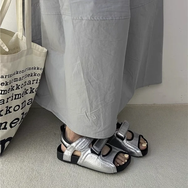 NY品牌时尚勃肯凉鞋女2025年夏日新款防滑轻便一字沙滩软底凉拖鞋