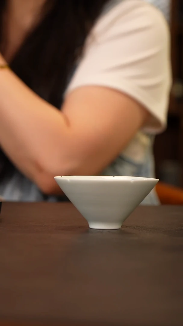景德镇九段烧斗笠杯