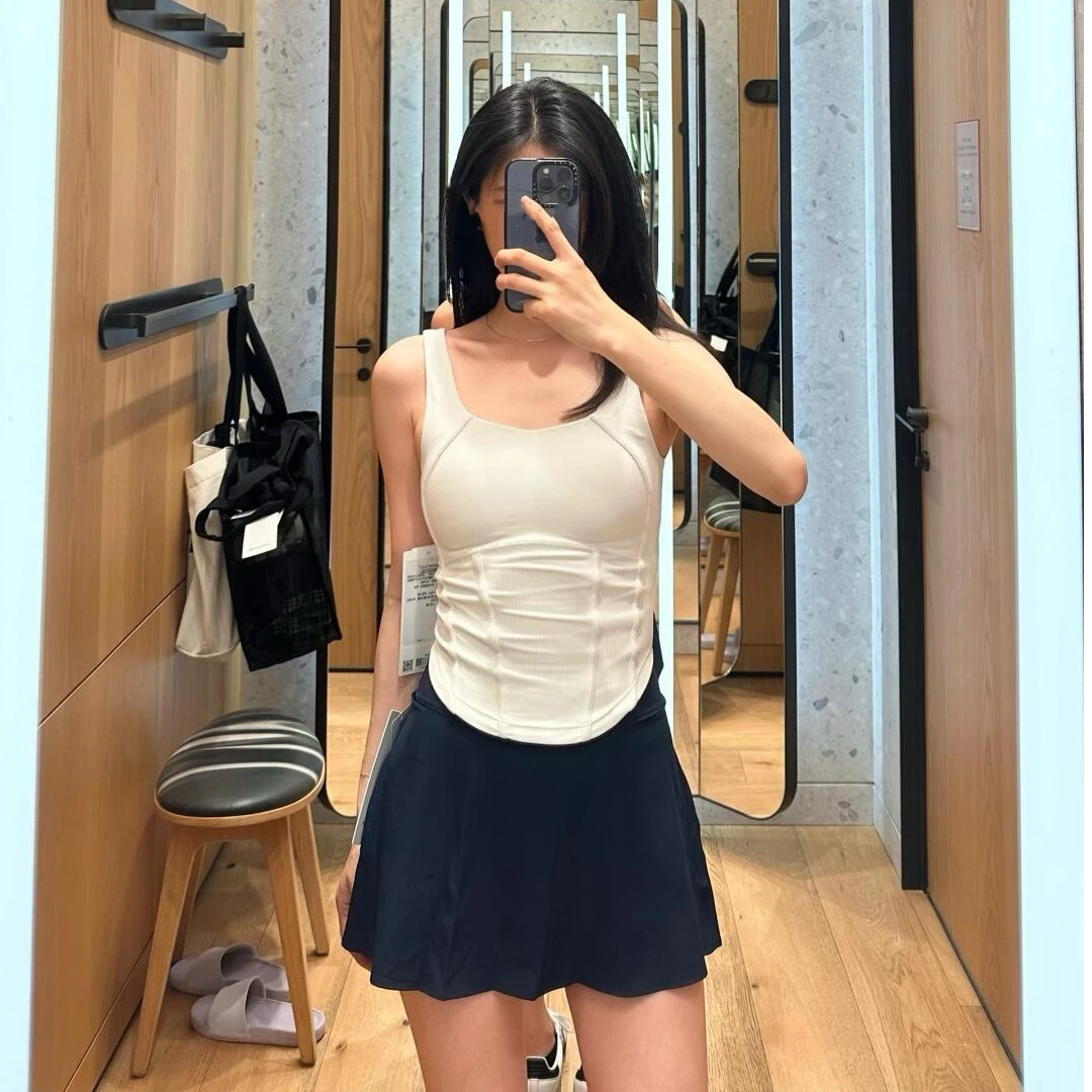 【闭眼自留鱼骨背心】内置可拆卸胸垫/健身显瘦瑜伽上衣运动美背
