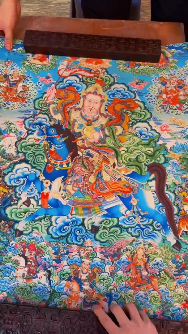 装裱画精品手绘唐卡链接--A