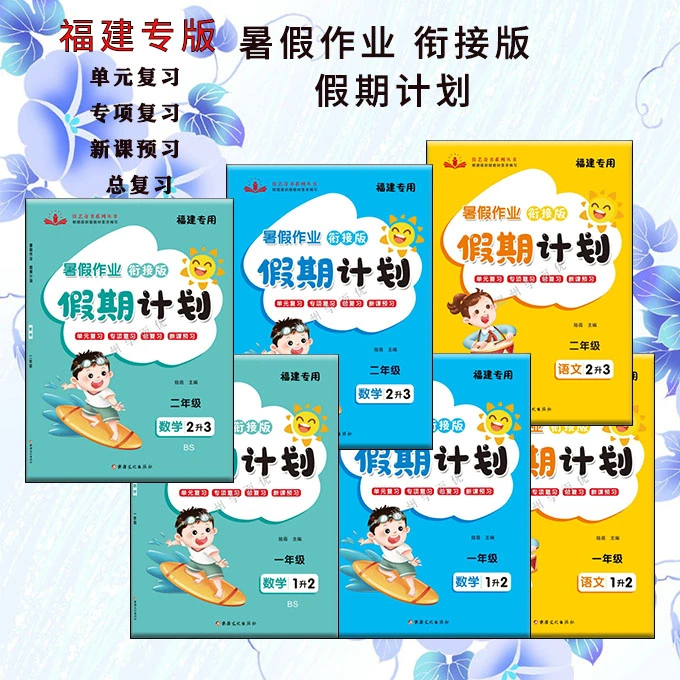 假期计划暑假衔接小学生语数一升二选一年级下，二升三选二年级下