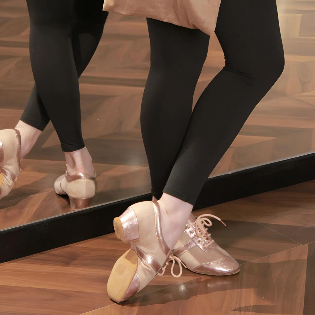 KCDANCE教师鞋女拉丁舞鞋新款专业跳舞鞋软底初学交谊舞成人恰恰