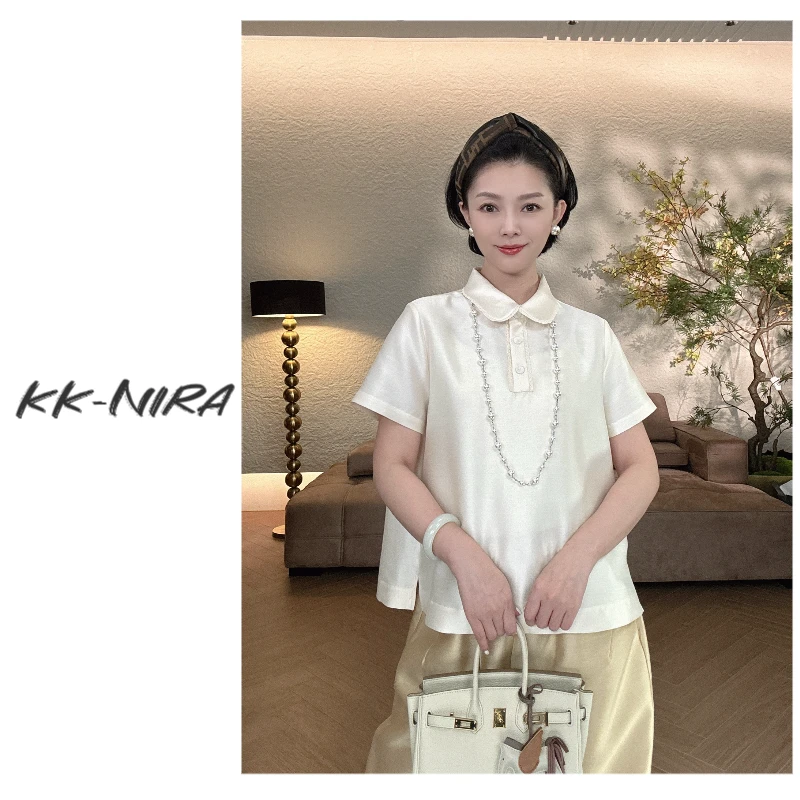 KK-NIRA 重磅丝毛老钱风三粒扣上衣