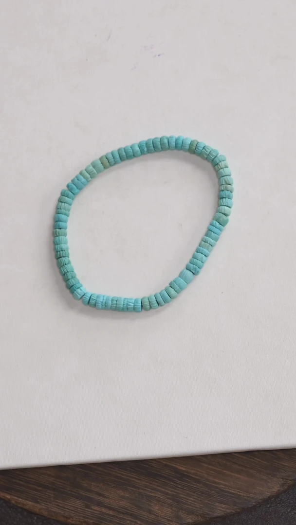 未镶嵌绿松石手链1