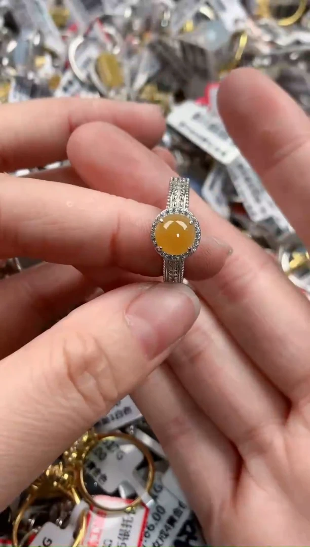 银S925镶嵌戒指翡翠2020---2