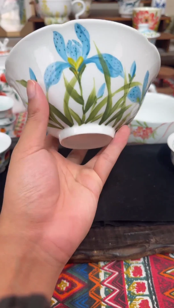 瓷片陶瓷景德镇高温釉下陶瓷清仓浮力价