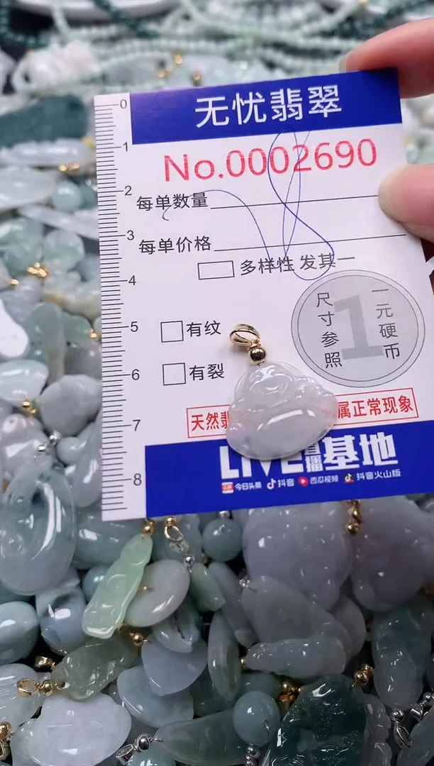 吊坠(不含链)未镶嵌翡翠2690