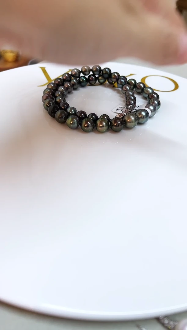 银S925镶嵌颈饰海水珍珠8-10mm