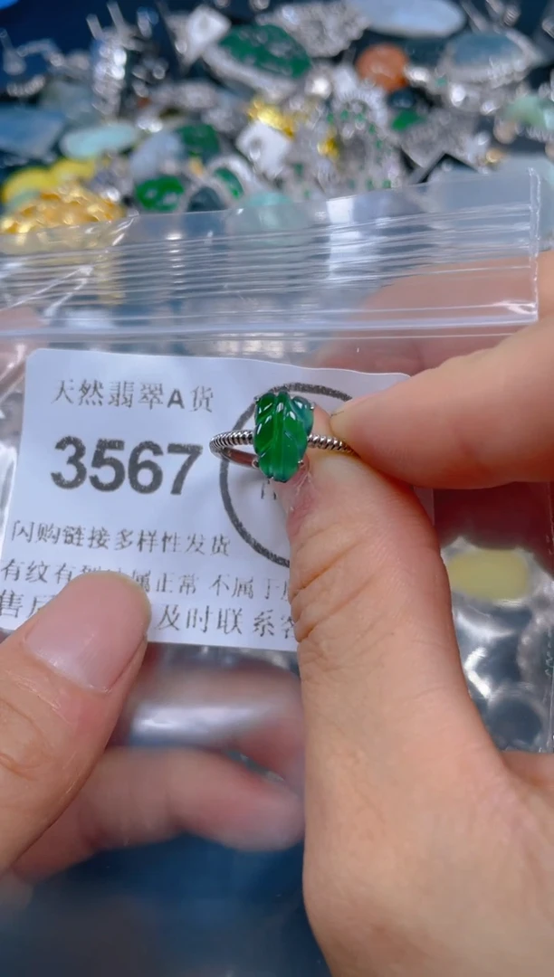 翡翠未镶嵌颈饰3567