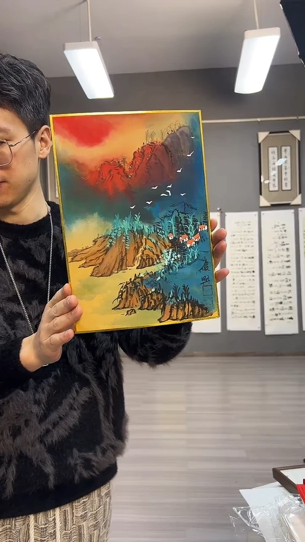【闪购商品】国画77号李庆幸老师绘画摆台