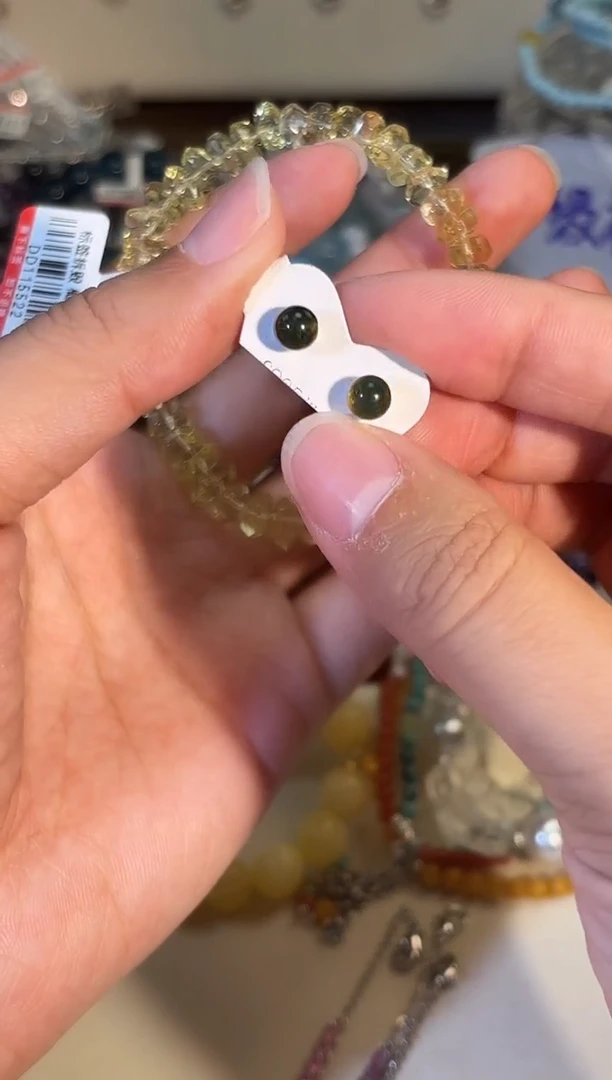 蓝珀未镶嵌耳钉g795多样性发货一件