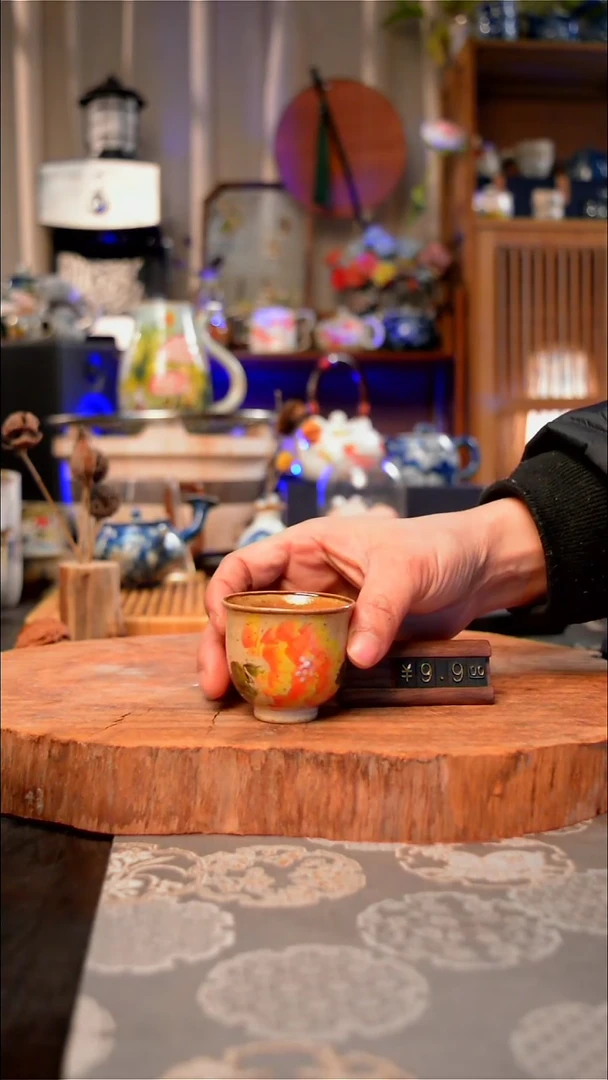 【闪购商品】杯牡丹手工手绘手工手绘